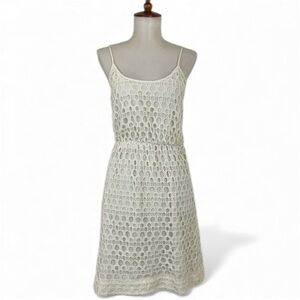 Broadway & Broome‎ Madewell Eyelet Dress Women’s 0 Sleeveless Scoop Neck Blouson